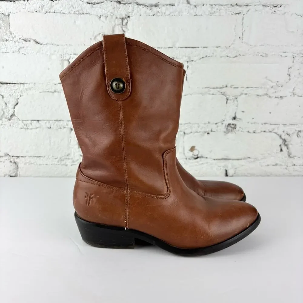 Frye Mellisa Button Western Youth Boots